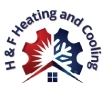 H&F Heating & Cooling Logo